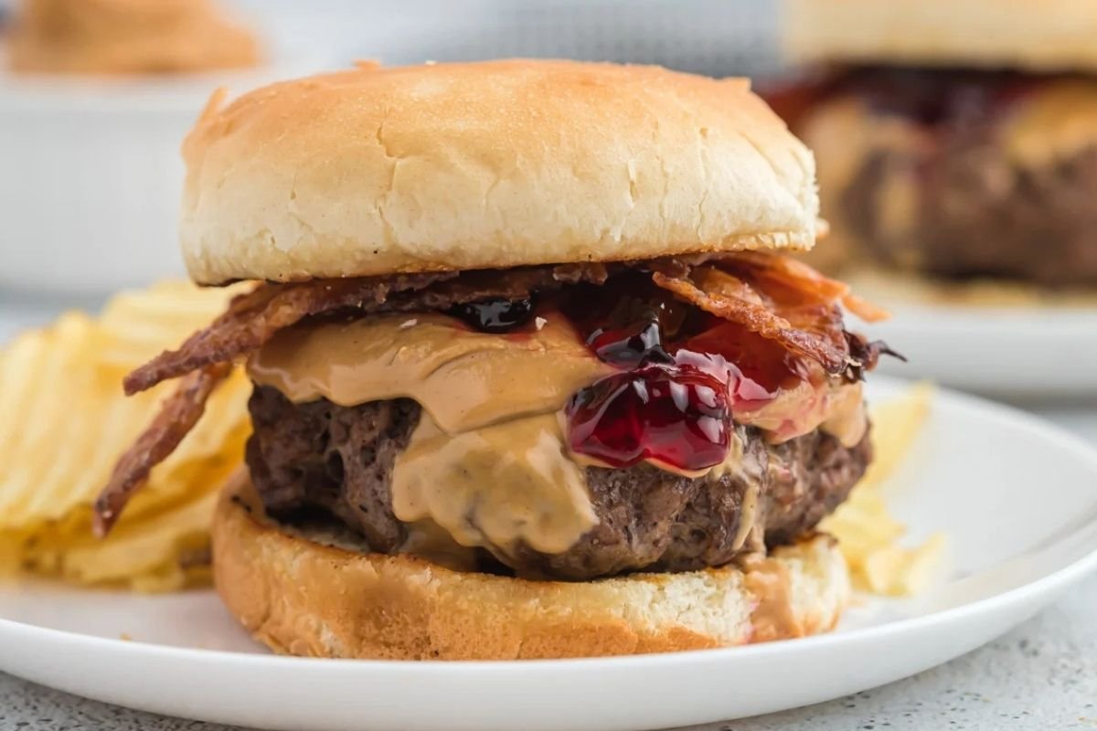peanut butter and jelly burger